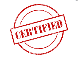 Certification